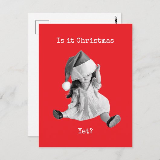Is het al Kerstmis? Briefkaart (Voorkant / Achterkant)