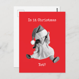 Is het al Kerstmis? Briefkaart