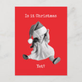 Is het al Kerstmis? Briefkaart (Voorkant)