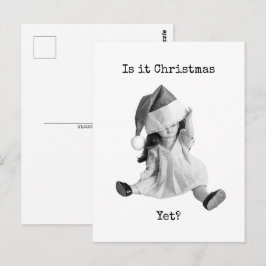Is het al Kerstmis  Briefkaart