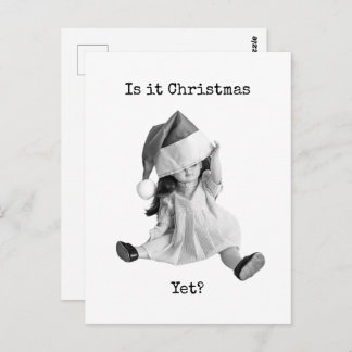 Is het al Kerstmis? Briefkaart