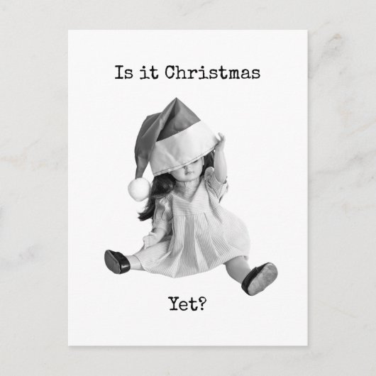 Is het al Kerstmis? Briefkaart (Voorkant)