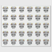 Is het al kerstvakantie Funny Holiday Leraar Cadeaupapier (Vlak)