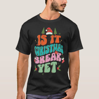 Is het al kerstvakantie Kerstcadeaus voor theekran T-shirt