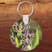 Is het al lente? Knoppen van de Sering Sleutelhanger (Achterkant)
