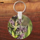 Is het al lente? Knoppen van de Sering Sleutelhanger (Voorkant)
