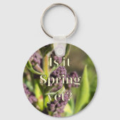 Is het al lente? Knoppen van de Sering Sleutelhanger (Achterkant)