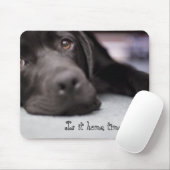 Is het al thuistijd? muismat (Met muis)