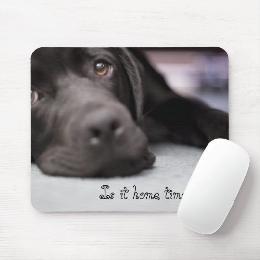 Is het al thuistijd? muismat (Met muis)