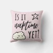 Is het al tijd om te slapen? kussen (Achterkant)