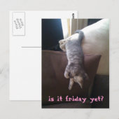 is het al vrijdag ? briefkaart (Voorkant / Achterkant)