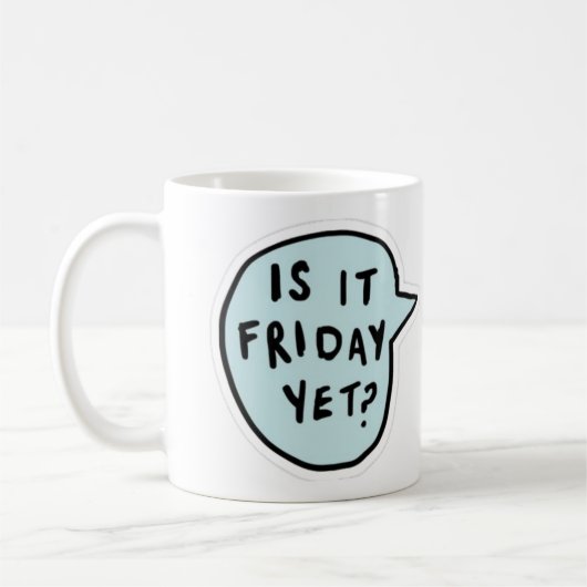 Is het al vrijdag? koffiemok (Links)
