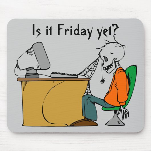 Is het al vrijdag? muismat (Voorkant)