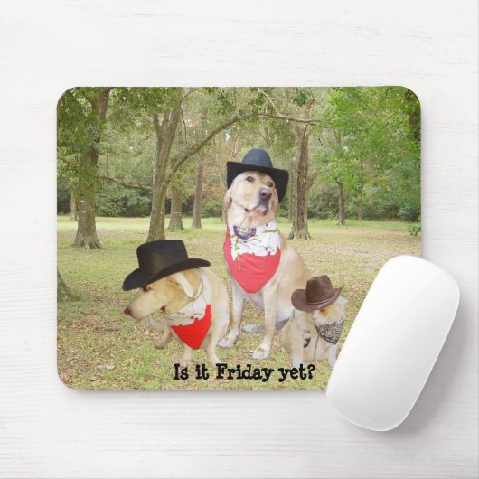 Is het al vrijdag? muismat (Met muis)