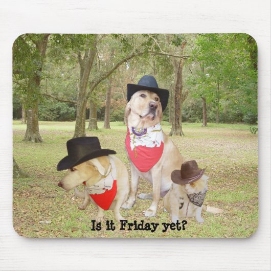 Is het al vrijdag? muismat (Voorkant)