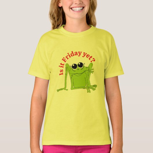 Is het al vrijdag? t-shirt (Voorkant)