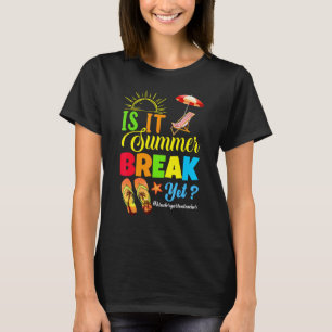 Is het al zomervakantie Kleuterleidster laatste D T-shirt