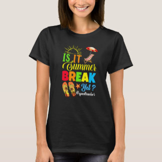 Is het al zomervakantie Sped leraar laatste school T-shirt