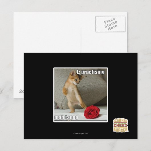 Is het beoefenen van mah tango briefkaart (Voorkant / Achterkant)