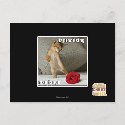 Is het beoefenen van mah tango briefkaart (Voorkant)