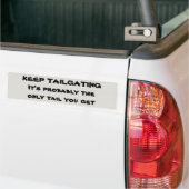 Is het de enige staart die je krijgt? bumpersticker (Op Truck)