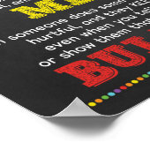 Is het de pesterijen anti-pülcampagne van de klasl poster (Hoek)