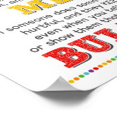 Is het de pesterijen anti-pülcampagne van de klasl poster (Hoek)