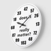 Is het echt belangrijk? grote klok (Hoek)