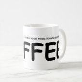 Is het echt koffie... koffiemok (Voorkant rechts)