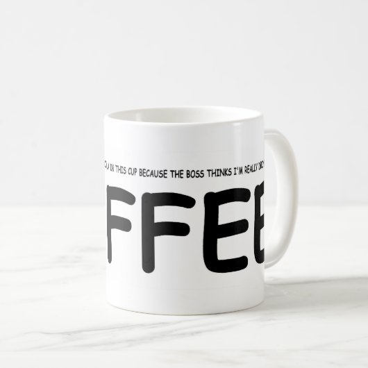 Is het echt koffie... koffiemok (Voorkant rechts)