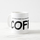 Is het echt koffie... koffiemok (Voorkant links)