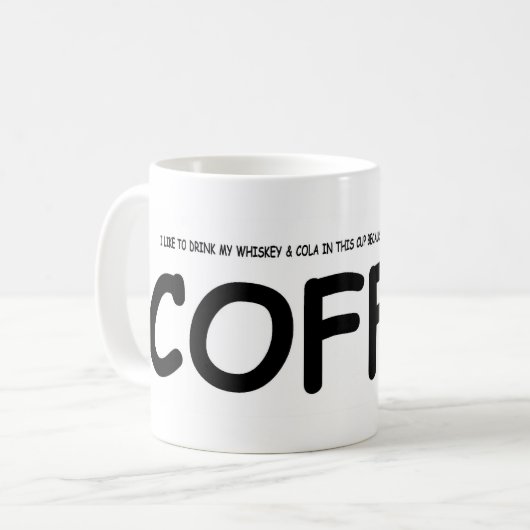 Is het echt koffie... koffiemok (Voorkant links)