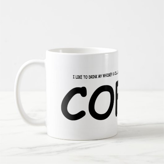 Is het echt koffie... koffiemok (Links)