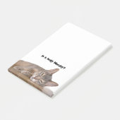 Is het echt maandag? Grappige Abyssinian Cat Meme Post-it® Notes (Schuin)