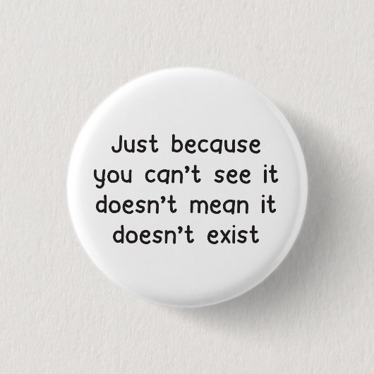Is het een echte badge onzichtbare ziektekiemen? ronde button 3,2 cm (Voorkant)