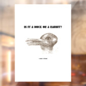 Is het een eikel of een konijn? Optische verlichti Raamsticker (Vel 2)