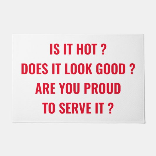 Is het een heet doormat? deurmat (Voorkant)
