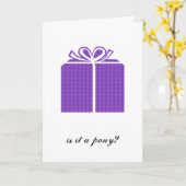 Is het een Pony? Kaart (Gele Bloem)