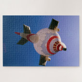 Is het een vliegtuig? Is het een hete luchtballon? Legpuzzel (Horizontaal)