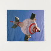 Is het een vliegtuig? Is het een hete luchtballon? Wandkleed (Voorkant (horizontaal))