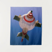 Is het een vliegtuig? Is het een hete luchtballon? Wandkleed (Voorkant)