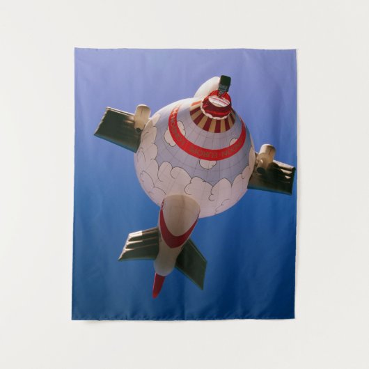 Is het een vliegtuig? Is het een hete luchtballon? Wandkleed (Voorkant)