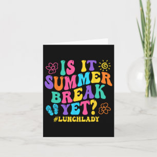 Is het een zomerpauze, maar een lange dame op de l kaart