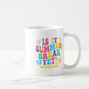 Is het een zomerpauze, maar een lange dame op de l koffiemok