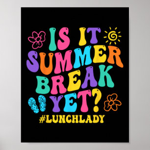 Is het een zomerpauze, maar een lange dame op de l poster