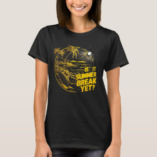 Is het een zomerpauze, maar een lange dame op de l t-shirt