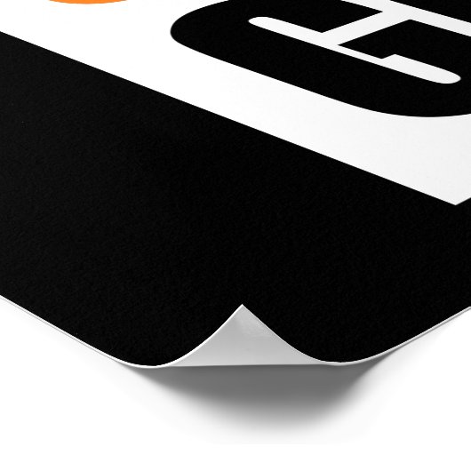 Is het eng Oranje Man al weg? Anti-Trump Poster (Hoek)