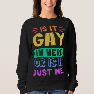 Is het gay hier of is het gewoon mij Trendy regen Trui