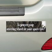 Is het gebeden je stuurwiel? bumpersticker (Op auto)