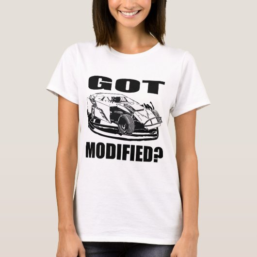 Is het gewijzigd? Dirt Modified Racing T-shirt (Voorkant)